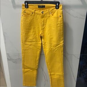 Carolina Herrera Yellow Straight Leg Jeans